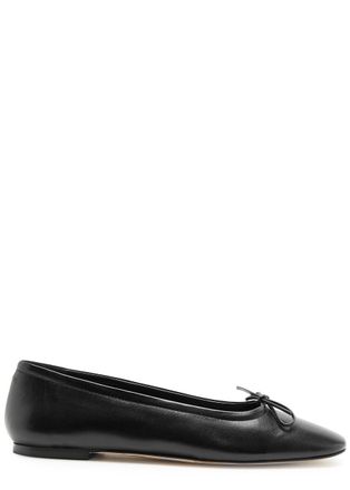 Aeyde Aeyde Delfina Leather Ballet Flats - Black - 37 (IT37/ UK4)