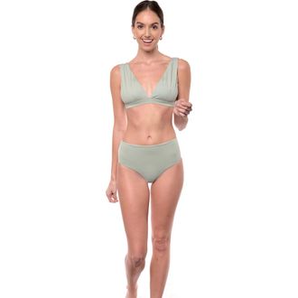 Sauipe Swimwear Natalie Bikini Top in Sage Green at Nordstrom, Size Medium