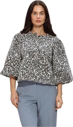 Minus Overhemden, Dames, Veelkleurig, 2Xl, Katoen, Msmalli Kort Jasje