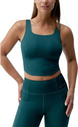 Born Living Yoga Godo Medium Support Performance Sport Top in Deep Green at Nordstrom, Size X-Large Eu