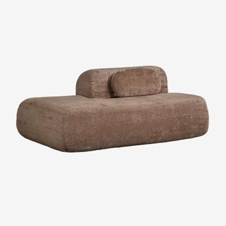 Sklum M&oacute;dulo Div&aacute;n Izquierdo Para Sof&aacute; Modular En Chenilla Envasado Al Vac&iacute;o Merida Sklum