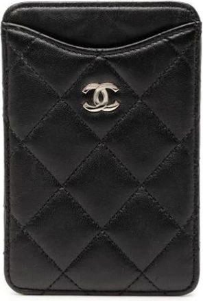 Chanel Pre-owned Wallets, female, Black, Size: ONE SIZE Pre-owned Card Holder