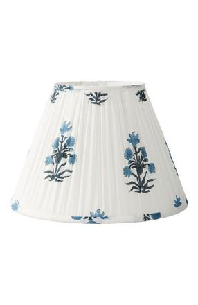 Mela Artisans Azure Blossom Lamp Shade in White at Nordstrom