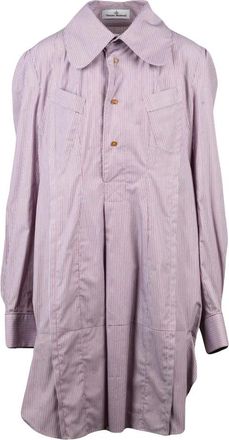 Vivienne Westwood Kleedjes, Dames, Rood, 2Xs, Katoen, Pijama Nachthemd Jurk