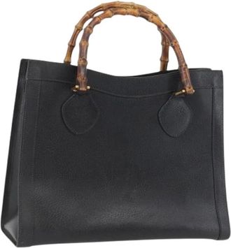 Gucci Pre-owned Handbags, female, Black, Size: ONE SIZE Pre-owned Vintage Tote Bag