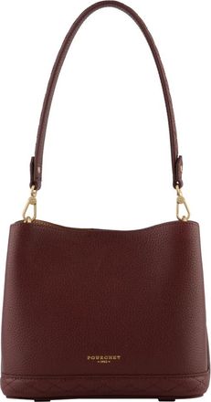 Pourchet Manhattan Moyen mod&egrave;le (Mm) - Dames - Schoudertassen - Rood - ONE Size - Leer - Tassen
