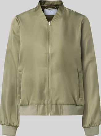 Vila Bomberjacke mit Stehkragen Modell PAPAYA in Khaki, Gr&ouml;&szlig;e 34