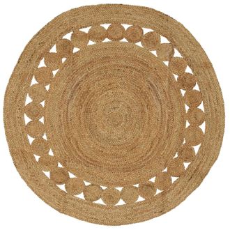 vidaXL Alfombras De &Aacute;rea Natural &Oslash; 150 Cm Yute Vidaxl
