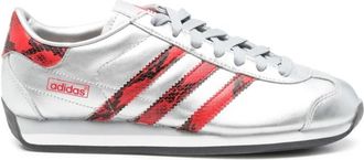 adidas Grey Leather Trainers with Snakeskin Detail - female - Adidas - Skateboarding - Gray - 4 UK - Sport