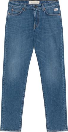 Roy Rogers Donkere wassing slim fit jeans met contraststiksels - Heren - Regular Fit Jeans - Blauw - W29 - Jeans