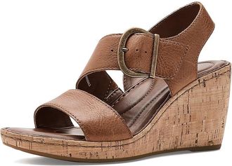 Born Sapphire Womens Wedge Shoes Tan/Solera : 11 M, Leather