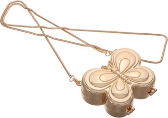 Yarnow Elegant Butterfly-shaped Evening Clutch Bag with Chic Chain for Women Iron Material Crossbody Purse for Formal Weddings and Parties Stylish Fashion Ac