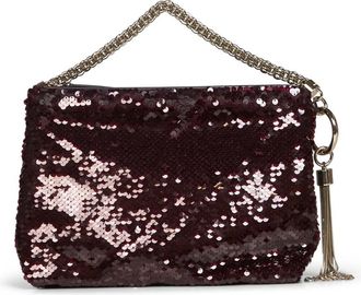 Jimmy Choo London Callie Clutch Tas - Dames - Handtassen - Bruin - ONE Size - Katoen - Tassen