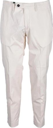 Michael Coal White Stretch Cotton-Blend Pants