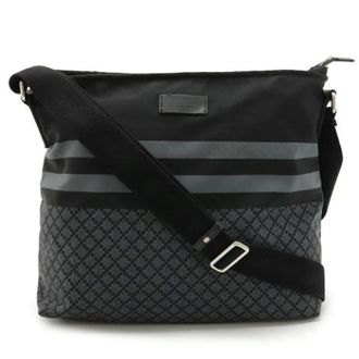 Gucci Vintage, unisex, Zwart, ONE Size, Nylon, Pre-owned Nylon Crossbody Tas