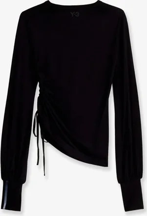 adidas Womens T-Shirt Wool With Iconic Stripes Black T-Shirts & Jerseys