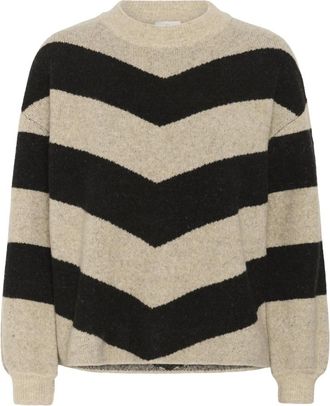 Kaffe KAverana Knit Pullover - Dames - Ronde hals truien - Veelkleurig - XL - Truien & Vesten