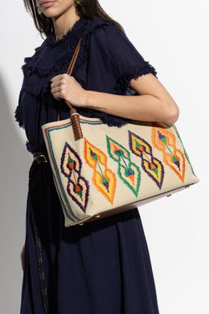 Etro Libra Large Shoulder Bag, Shopper Type, Womens, Beige