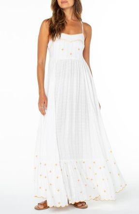 Roxy Sunburst Maxi Dress in Cloud Dancer at Nordstrom, Size X-Small
