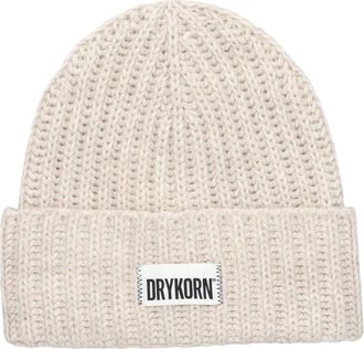 Drykorn Eani_3 Muts - Dames - Accessoires - Beige - Maat: ONE Size Katoen