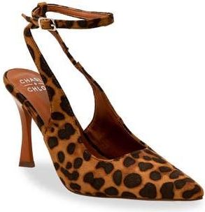 Chase + Chloe by Intouch Footwear Jazir Ankle Strap Pump in Leopard at Nordstrom Rack, Size 5.5