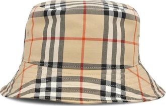 Burberry Cotton Fisherman Hat - Heren - Hoeden - Beige - S - Katoen - Accessoires
