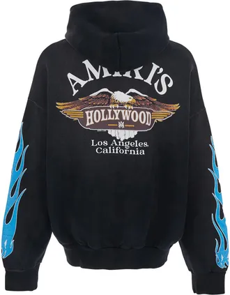 Amiri Mens Hoodie Black Cotton Sweatshirts Sweater