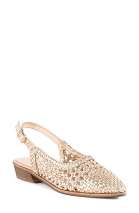 Seychelles Roxanne Slingback Flat in Gold at Nordstrom, Size 6.5
