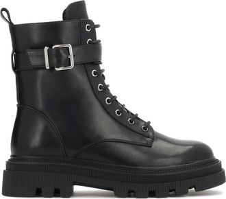 Kazar Enkellaarsjes - Dames - Veterlaarzen - Zwart - 41 EU - Schoenen