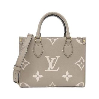 Louis Vuitton Pre-owned OnTheGo Monogram Empreinte Tas - Dames - Pre-owned - Beige - Maat: ONE Size Leer