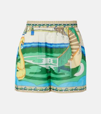 Tory Burch Printed cotton shorts