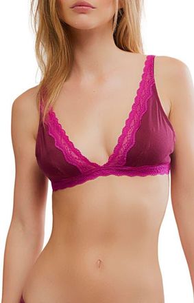 Free People Intimately FP Oh My Darling Plunge Bralette in Raspberry at Nordstrom, Size X-Small