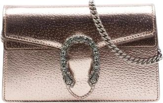Gucci Pre-owned Mini Dionysus Crossbody Bag - Dames - Vintage Schoudertas - Roze - ONE Size - Leer - Vintage
