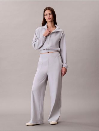 Calvin Klein Calvin Klein Womens Active Commute Wide Leg Pants - Grey - XL