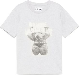 Izzue graphic-print T-shirt - women - Cotton - S - Grey