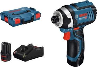 Bosch Professional - Atornillador De Impacto Gdr 12v-105 + 2 Bater&iacute;as De 2,0ah + Lboxx - 06019a6977