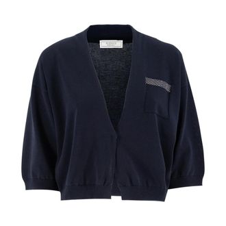 PESERICO Womens Clothing Knitwear Blu Inchiostro_nikel Ss24