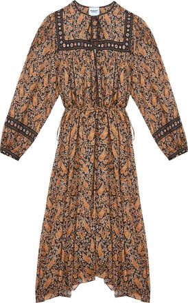 Isabel Marant Abito midi Greila - Marrone