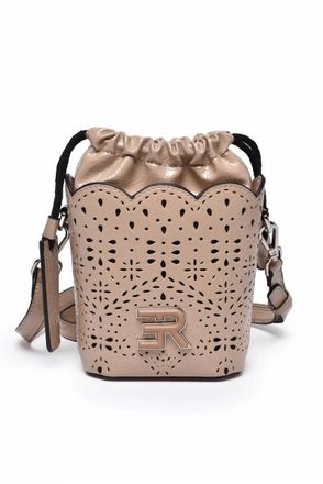 Ermanno Scervino Beige Terra Naplac Polyurethane Bucket Bag