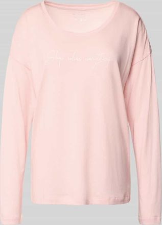 Lascana Longsleeve mit Statement-Print in Rosa, Größe 32-34