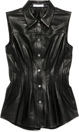 Helmut Lang Darted Shirt - Womens - Viscose/Lambskin