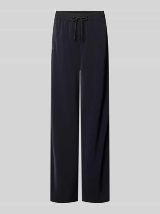 Marc Cain Schlupfhose mit seitlichen Label-Details und elastischem Bund in Black, Gr&ouml;&szlig;e 34