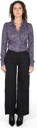Lords of Harlech Scarlet Merino Wool Shirt in Badalona Smoke at Nordstrom, Size Xx-Large