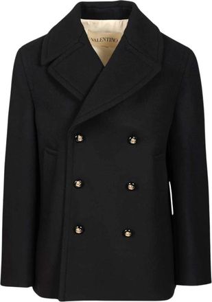 Valentino Garavani Hombre, Abrigos, Negro, Talla: S