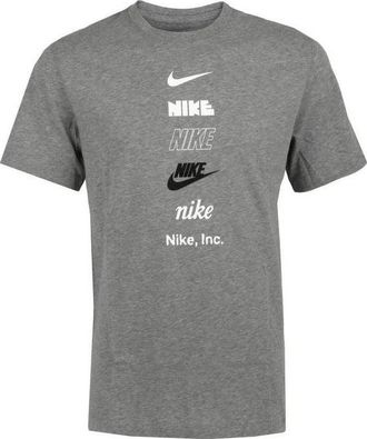 Nike Multi Logo T-Shirt Grey DZ2875-063