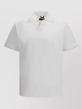 Moorer cotton polo shirt