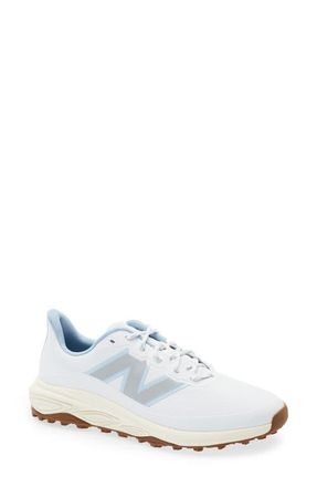 New Balance Fresh Foam Contend v3 Waterproof Golf Shoe in White /Blue at Nordstrom, Size 10.5