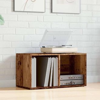 Berkfield Home LP Storage Box Old Wood 69.5x34x36 cm Engineered Wood in Brown