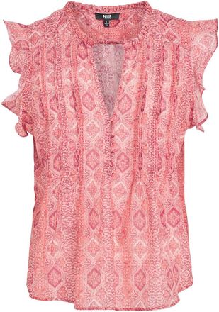 Paige Multi Paisley Print Idris Top Size S