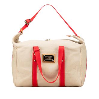 Louis Vuitton Pre-owned Womens Lv Cup Antigua Sac Weekend - Ivory Textile - One Size
